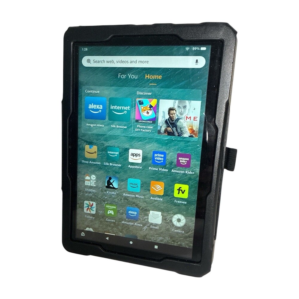 Amazon Fire HD 8 10th Gen Tablet 32GB WiFi 8” w/ Case & Charger Works